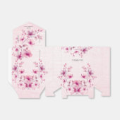 Ballotins Aquarelle rose Fleurs Ballotin (Déplié)