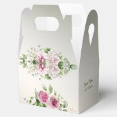 Ballotins Aquarelle rose Floral Frame Bronze brillant (Ouvert)