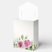 Ballotins Aquarelle rose Floral Frame Bronze brillant (Ouvert)