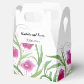 Ballotins Aquarelle rose Floral peinte à la main (Ouvert)