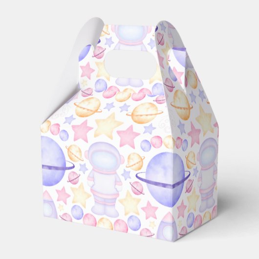 Ballotins Aquarelle rose mignonne Astronautes de l'espace An (Verso)