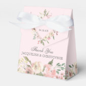 Ballotins Aquarelle rose pâle Élégante Mariage floral (Verso)