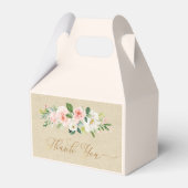 Ballotins Aquarelle rose pâle & Kraft Rustic Green Baby (Arrière)