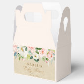 Ballotins Aquarelle rose pâle & Kraft Rustic Green Baby (Ouvert)