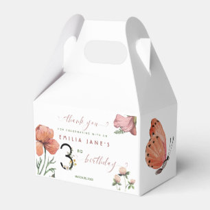 Ballotins Aquarelle rose petits pavois 3e anniversaire