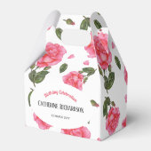 Ballotins Aquarelle rose rose Shabby Design chic (Arrière)