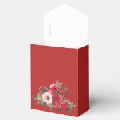 Ballotins Aquarelle rose rouge floral moderne double bonheur (Ouvert)