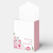 Ballotins Aquarelle rose vif Mariage de pivoine florale (Ouvert)