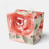 Ballotins Aquarelle Roses Rouges Floral À Emporter (Arrière)
