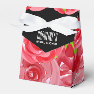 Ballotins Aquarelle Roses Rouges Style Tente Florale