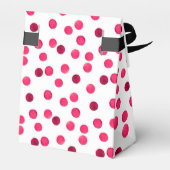 Ballotins Aquarelle rouge aquarelle pois motif (Arrière)