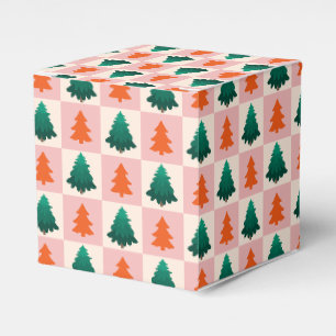 Ballotins Aquarelle rouge vert Joyeux sapin de Noël motif