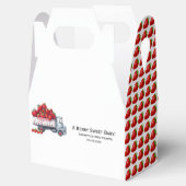 Ballotins Aquarelle Rustique Cute baby shower fraise (Ouvert)