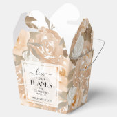 Ballotins Aquarelle Rustique Peach Mariage Floral (Ouvert)