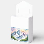 Ballotins Aquarelle Snowy Mountain Mariage paysage (Ouvrir)