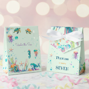 Ballotins Aquarelle sous l'anniversaire de enfant marin