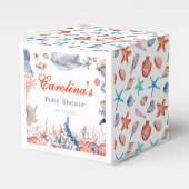 Ballotins aquarelle sous le baby shower marin (Verso)