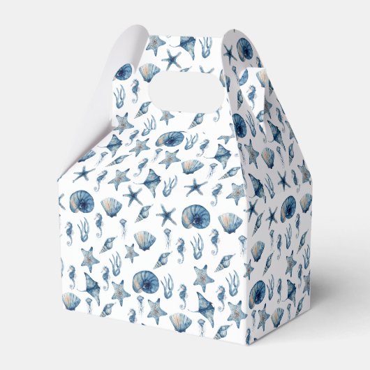 Ballotins Aquarelle sous le Motif de mer (Verso)