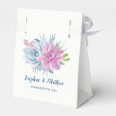 Ballotins Aquarelle Succulents Mariage (Arrière)