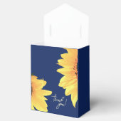 Ballotins Aquarelle Sunflowers bleu foncé Ballotin (Ouvert)