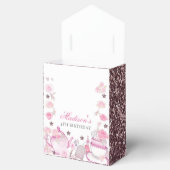 Ballotins Aquarelle Tea Party Parties scintillant rose perso (Ouvert)