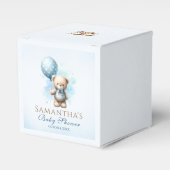 Ballotins Aquarelle Teddy Bear Bleu Baby shower de ballon (Verso)