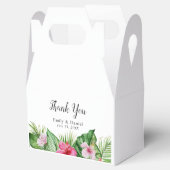 Ballotins Aquarelle Tropical Floral Merci Mariage (Ouvert)