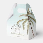 Ballotins Aquarelle tropicale Baby shower de palmiers (Verso)