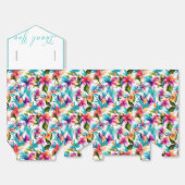 Ballotins Aquarelle tropicale colorée tendance Botanique (Déplié)