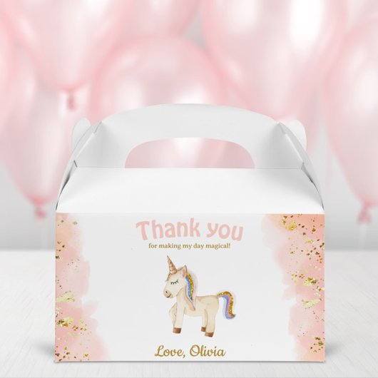 Ballotins Aquarelle Unicorn pastel parties scintillant Anniv