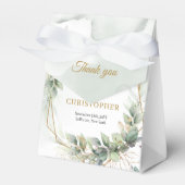 Ballotins Aquarelle verdure feuillage or parties scintillant (Verso)