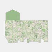 Ballotins Aquarelle Vert et Blanc Hydrangea Crest (Déplié)