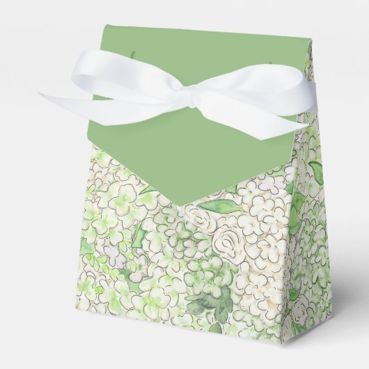 Ballotins Aquarelle Vert et Blanc Hydrangea Crest (Verso)