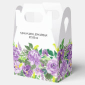 Ballotins Aquarelle violet Mariage Floral (Ouvert)