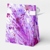 Ballotins Aquarelle violette art merci boîte cadeau (Arrière)