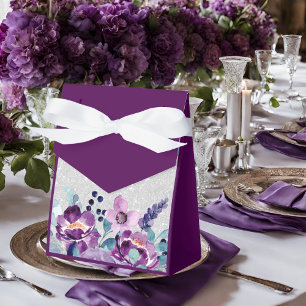 Ballotins Aquarelle violette Floral et Mariage Parties scint