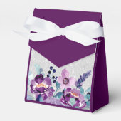 Ballotins Aquarelle violette Floral et Mariage Parties scint (Verso)