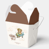 Ballotins Aquarelle Whimsal Avion Teddy Bear Merci (Ouvert)