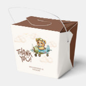 Ballotins Aquarelle Whimsal Avion Teddy Bear Merci (Arrière)