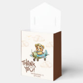 Ballotins Aquarelle Whimsal Avion Teddy Bear Merci (Ouvert)