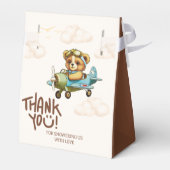 Ballotins Aquarelle Whimsal Avion Teddy Bear Merci (Arrière)