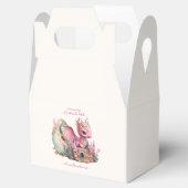Ballotins Aquarelle Whimsical Baby shower de dragon rose (Ouvert)