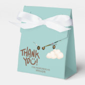 Ballotins Aquarelle Whimsical Pilote Merci Ours Teddy (Verso)