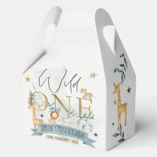 Ballotins Aquarelle Wild One Theme Party Boxes