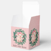 Ballotins Aquarelle Wreath avec bébé Baby shower de fille de (Ouvert)