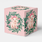 Ballotins Aquarelle Wreath avec bébé Baby shower de fille de (Arrière)