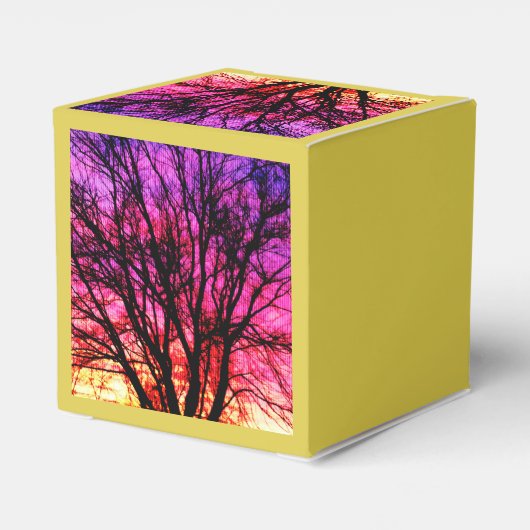 Ballotins Arbre à coucher de soleil d'hiver - Jaune (Arrière)