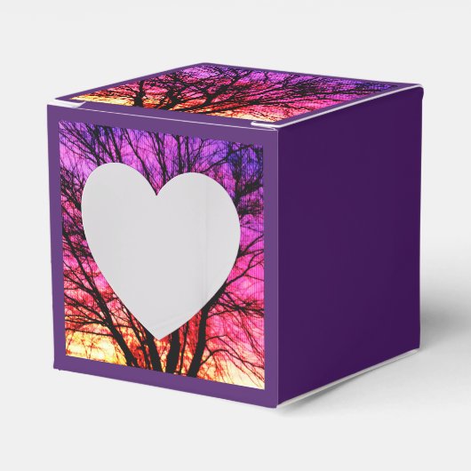 Ballotins Arbre à coucher de soleil en hiver (Verso)