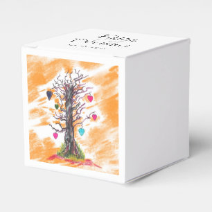 Ballotins Arbre d'amour orange Favor