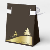 Ballotins Arbre de Noël doré avec rennes (Arrière)